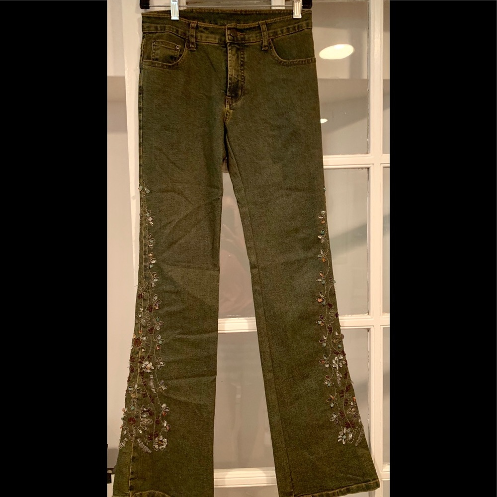 AZI jeans with beadwork